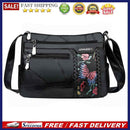 Women PU Leather Shoulder Crossbody Bag Fashion Flower Print Messenger Handbag