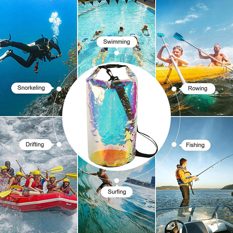 10L Waterproof Dry Sack Swimming Trekking Drifting Boating Storage Bags Newly