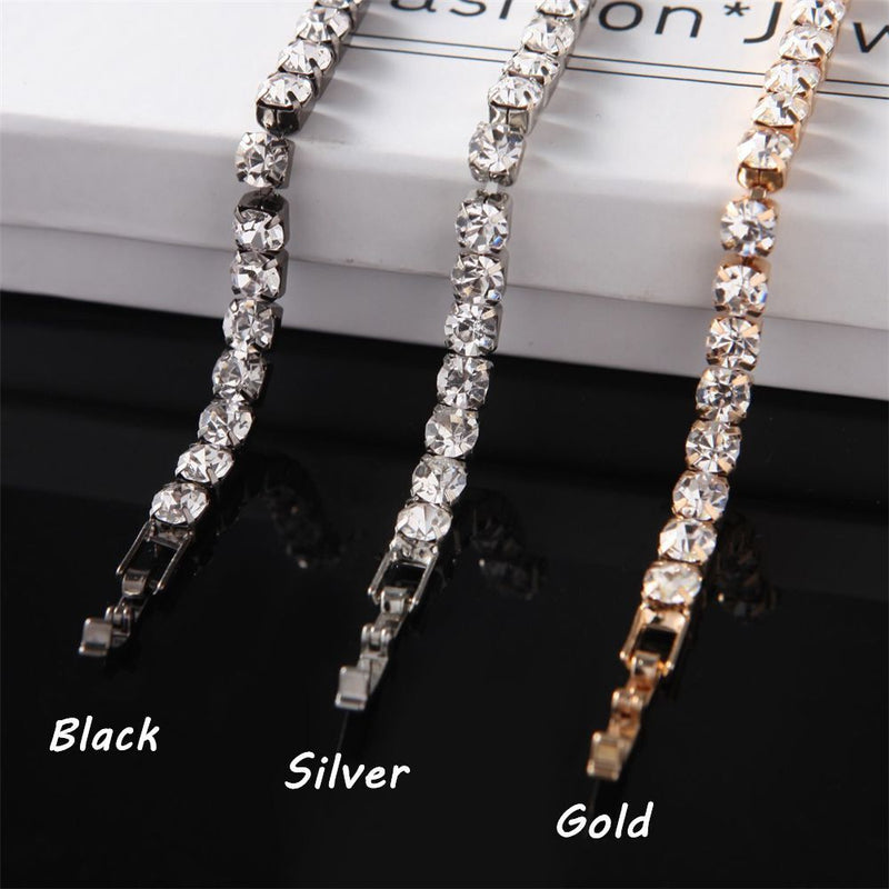 Diamonds Shiny Bling Clavicle Chain Crystal Cuban Chain Zircon Necklace Elegant