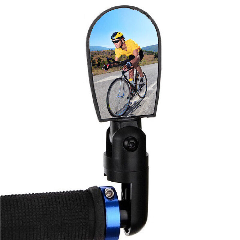 1 Pair Universal Bicycle Mirrors Cycling Wide-Angle Handleable Rearview Mirror