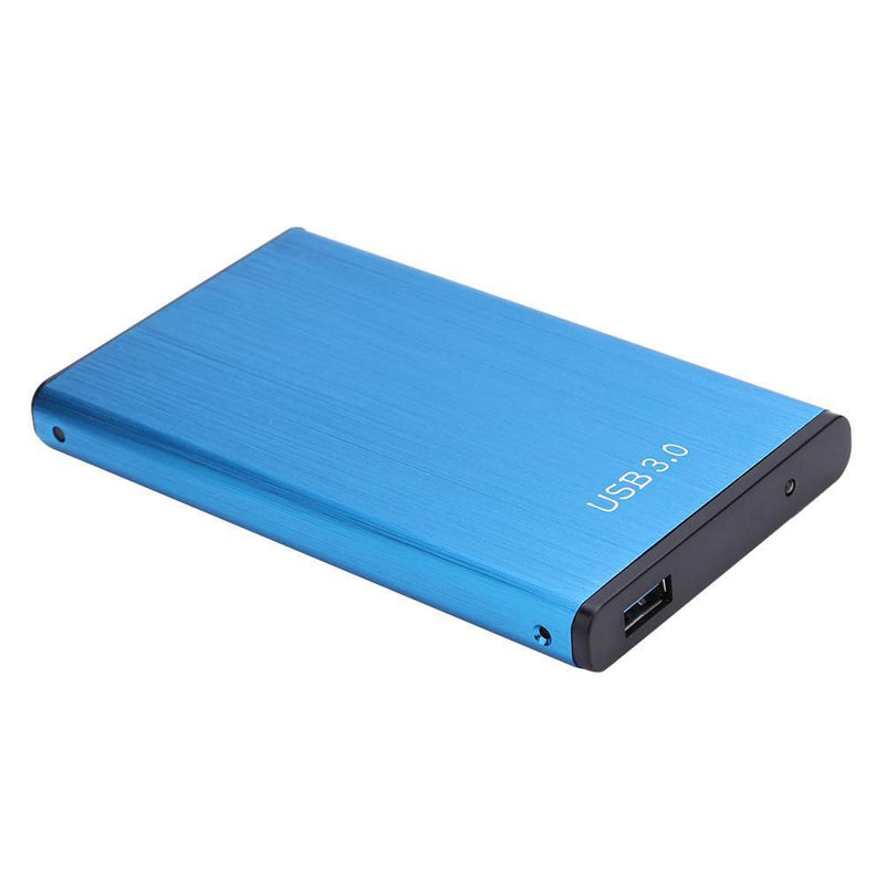 USB 3.0 Hard Disk Case External Enclosure Box for 2.5 inch HDD SSD (Blue)