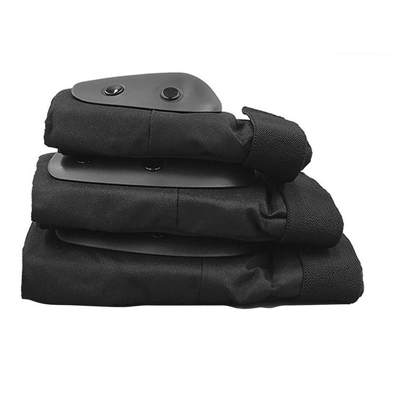 6pcs Elbow Knee Pads Wristguard Skiing Cycling Protective Gear (Black)(M)