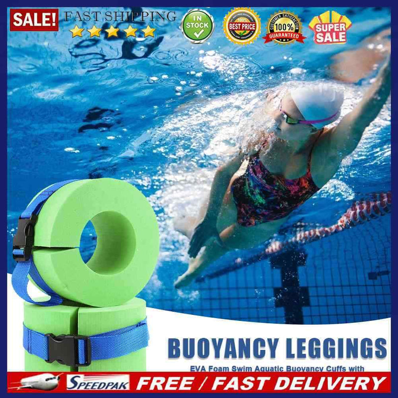 2pcs Swimming Leggings Floating Rings Water Buoyancy Strap Safety Water Exercise