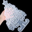 Epoxy Handmade Xmas Tree Christmas Mold Silicone  Mould Merry Christmas