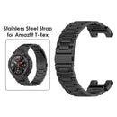 Stainless Steel Watch Strap for Amazfit T-Rex Pro/Amazfit T-Rex (Black) Newly