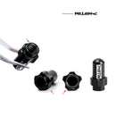 2pcs RISK MTB Bike Tire Valve Cap Inner Tube Valve Dust Cover (Black FV18) Newly