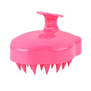 Silicone Scalp Massage Shampoo Brush Body Brush Hair Comb (Rose Red)
