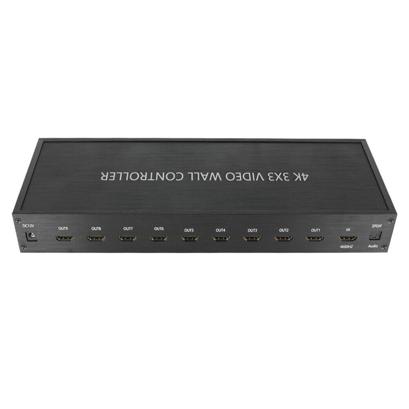 4K 3x3 Video Wall Controller 1 Input 9 Output HDMI-compatible Display Splic