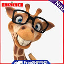 Giraffe with Glasses Oil Paint By Numbers DIY Coloring Cartoon Animal Pictures