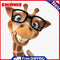 Giraffe with Glasses Oil Paint By Numbers DIY Coloring Cartoon Animal Pictures