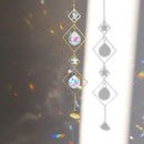 Fashion Suncatcher Crystal Pendant Moon Sun Ball Prism Drops Rainbow Maker