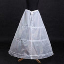3-Hoop A-Line White Long Dress Wedding Gown Petticoat Slips D1D9 Underskirt O5Y8