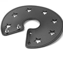 PU Leather Flashlight Lampshade Waterproof Camping Tent Light Cover (Black)