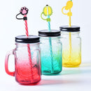 Tips Silicone Straw Plug Drinking Dust Cap Cup Accessories Cartoon Plugs Cover