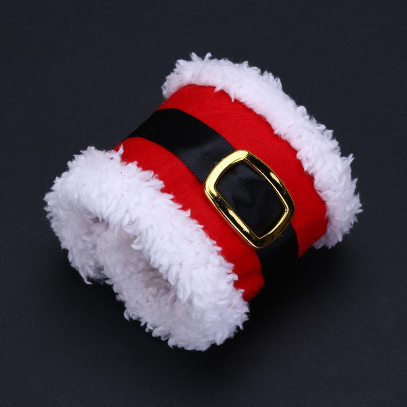 4pcs Santa Claus Napkin Holder Christmas Home Decoration Napkin