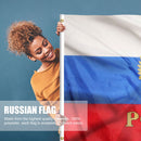 Russia Flag - Vivid Color - Russian National Flags Polyester with Brass Gro