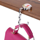 Portable Handbag Hook Foldable Desk Bag Purse Metal Holder Hanger Gifts(B) Newly