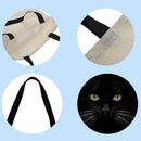 Garuru-Jidong Shopping Bag with Black Cat, 40 x 40 cm