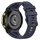 Silicone Watchband with Tools Watch Strap for Amazfit T-Rex 2 A2169 (Dark Blue)