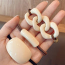 Elastic Hair Ties Hair Rope Clip Rubber Bands Women Scrunchie Ponytail Holder
