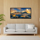 80x40cm Colorful DIY Paint By Numbers Kit Mountain Landscape Decor Art Hanging