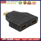 Portable 1080P HDMI-compatible Male to 2 Female 1 In 2 Out Splitter Adapter Prot