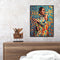 Hand Painted on Canvas DIY Fashion Woman Oil Paint By Numbers Drawing Kit Craft