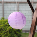 10 inch Waterproof Solar Lantern Outdoor Gradient Hanging Decor (Purple)