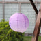 10 inch Waterproof Solar Lantern Outdoor Gradient Hanging Decor (Purple)