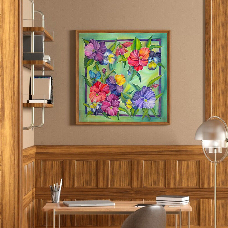 30x30cm 5D DIY Full Round Drill Diamond Painting Flower Plant for Home Decor