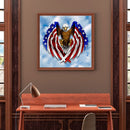 5D DIY Diamond Painting Kits Full Round Drill USA Eagle Mosaic Home Decorat