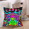 #A Polyester Bedroom Glowing Cushion Case Aliens Printed Sofa Car Decorative S
