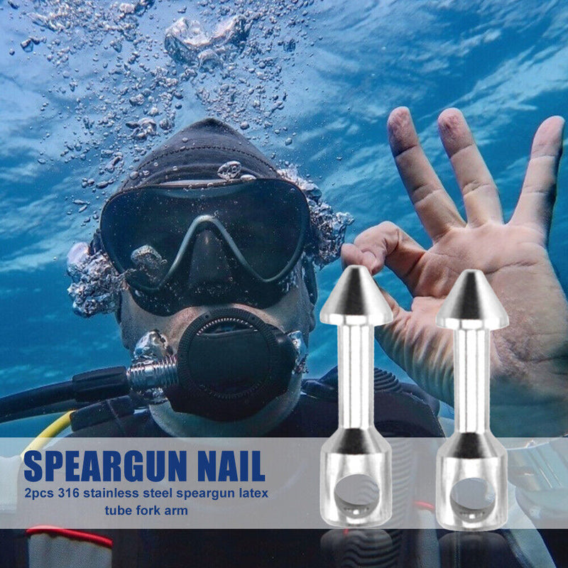 Spear Band Wishbone Nails for Spearfishing Scuba Diving Fishing Tackle Pack