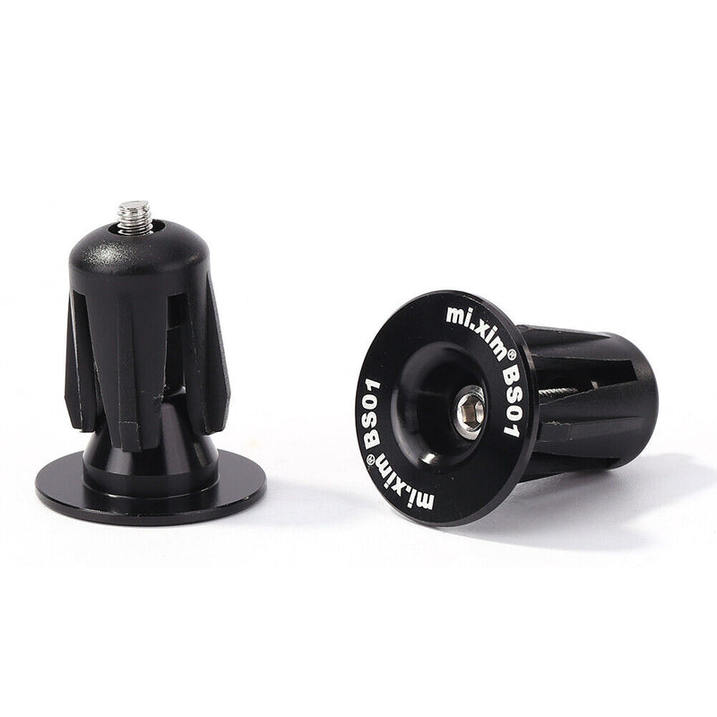 2x Burnt Blue Aluminum Bicycle Handlebar End Caps Plugs for Mountain Road B