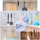 6pcs Clear Strong Sucker Door Wall Hangers Towel Mop Handbag Holder Hooks Newly