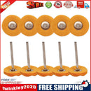 10pcs T-type Round Polishing Buffing Cloth Wheel Brush Rotary Tool (Yellow)