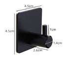 Wall Hooks - Bathroom Kitchen Supplies 4 Pack Stick on Wall Adhesive Door Hooks