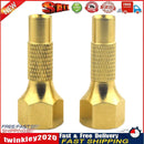2pcs Heavy Duty Screw-On Brass Tire Air Chuck for Car Tyre Inflator Gauge Newly