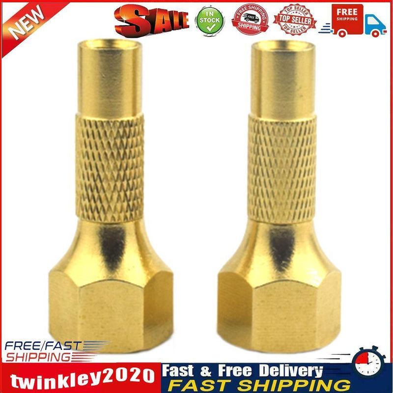 2pcs Heavy Duty Screw-On Brass Tire Air Chuck for Car Tyre Inflator Gauge Newly