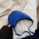 Women Classic PU Leather Pure Color Handbag Lady Casual Small Tote Shoulder Bag