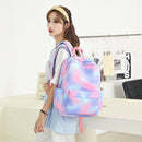 #A 3pcs/set Backpack 3 in 1 Fashion Kids Bookbag Zipper Pocket Lunch Bag for S