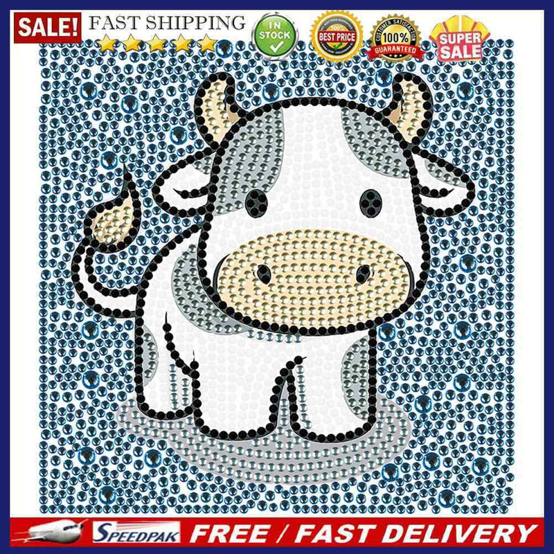 5D DIY Diamond Painting Cartoon Animal Full Round Drill Mosaic Crystal Art Ki