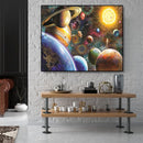 Painting By Numbers DIY Planet Hand Painted Canvas Oil Art Picture Ornaments Kit