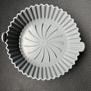 Silicone Air Fryer Liner Kitchen Baking Parchment Steamers Pads (Grey)