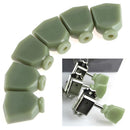 6pcs Jade Green Guitar Tuning Peg Key Tuners Heads Button Knobs Handle Caps