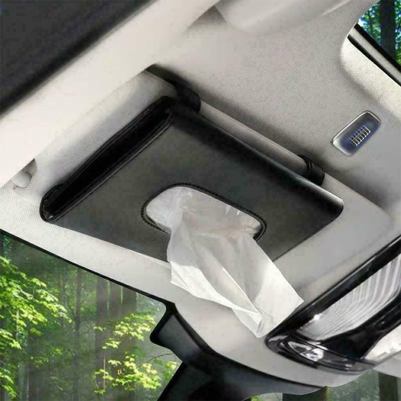 Car Sun Visor Tissue Box Papers Towel Case Napkin Clip Holders Accessor I0Z3