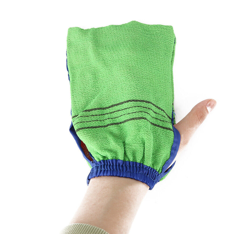 Polyester Bath Scrub Glove Exfoliating Body Scrub Facial Tan Massage Mitt Towel