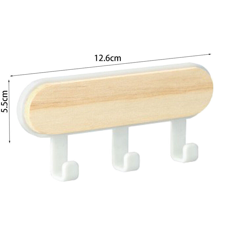 Wooden Hanger Storage Rack Punch Free Home Decorative Behind Door Back Racks