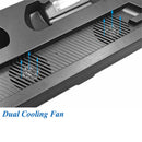 PS4 Controller Charging Dock Vertical Stand Cooling Fan For Sony Playstation 4