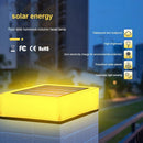 LED Solar Pillar Light Outdoor Waterproof Column Night Light Garden Decor